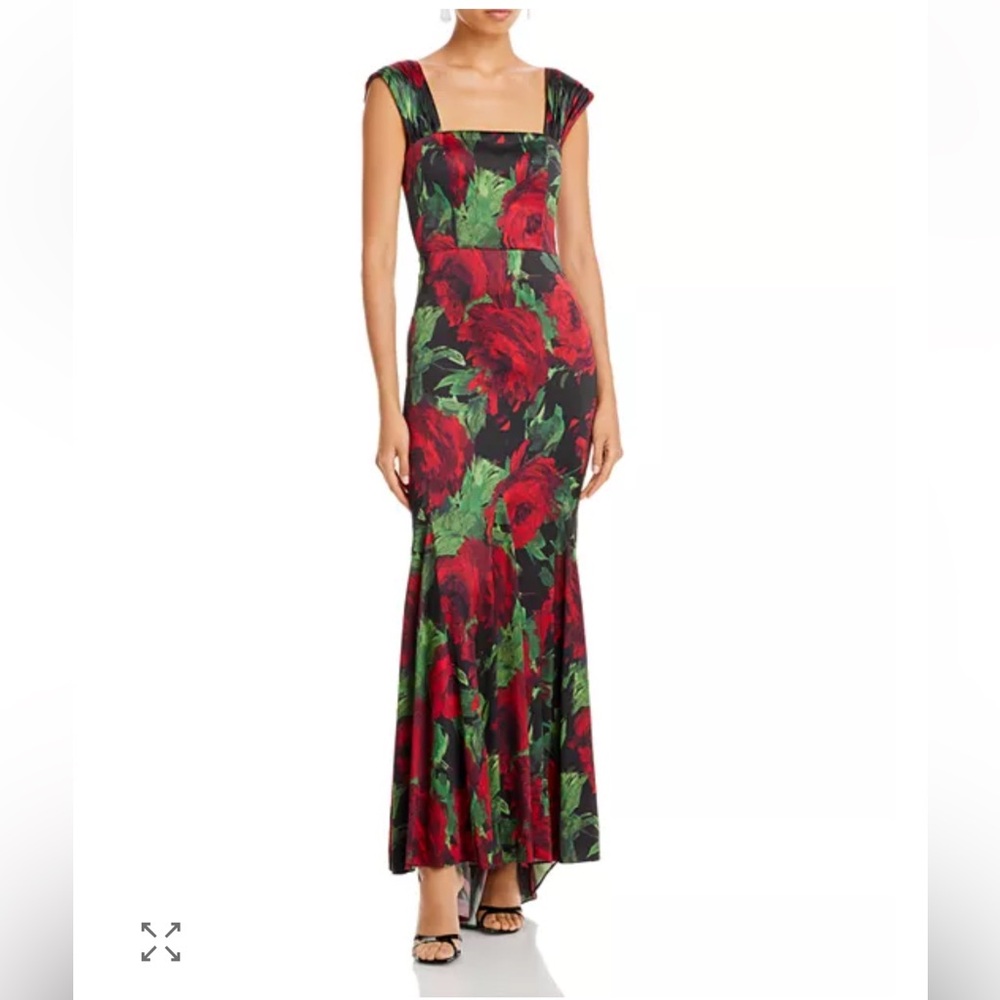 Alice + Olivia Floral Azra Evening Gown